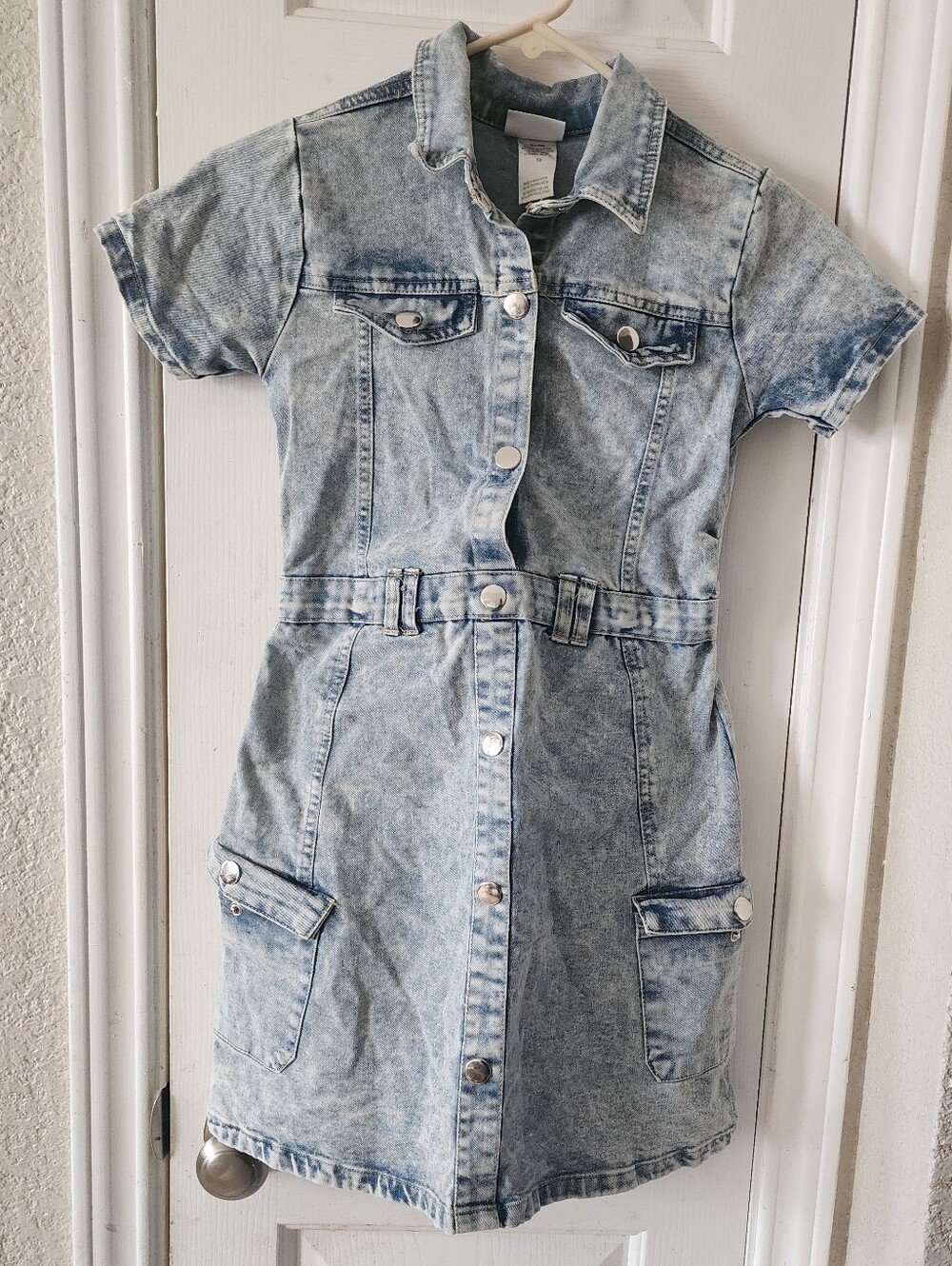 Rachel Zoe Light Wash Denim Button-Front Dress